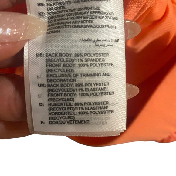 Women’s Peach Aeroready adidas Shorts 9” Sz Large Modest Sports Athleisure - Picture 7 of 8